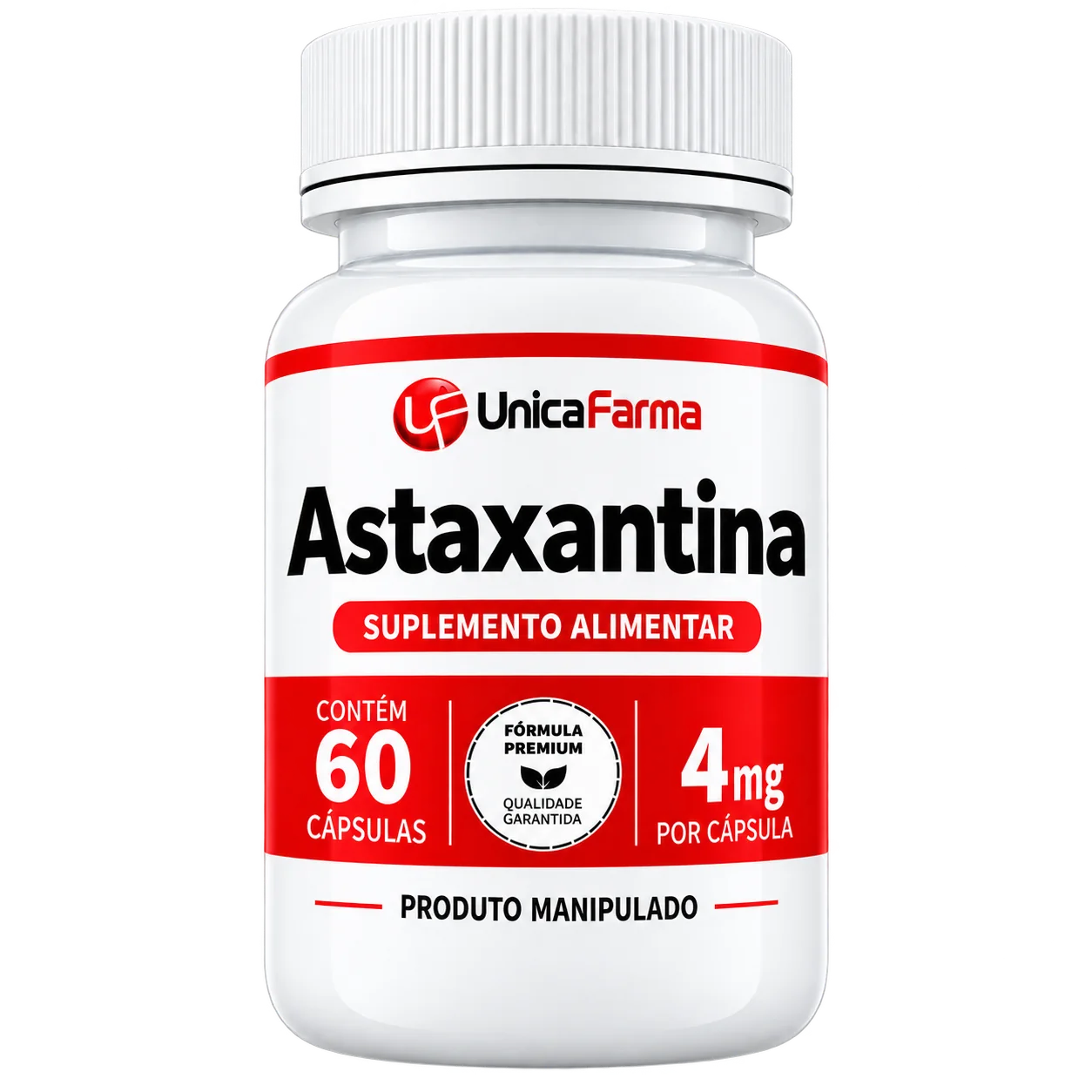 Astaxantina 4mg - 60 Cápsulas